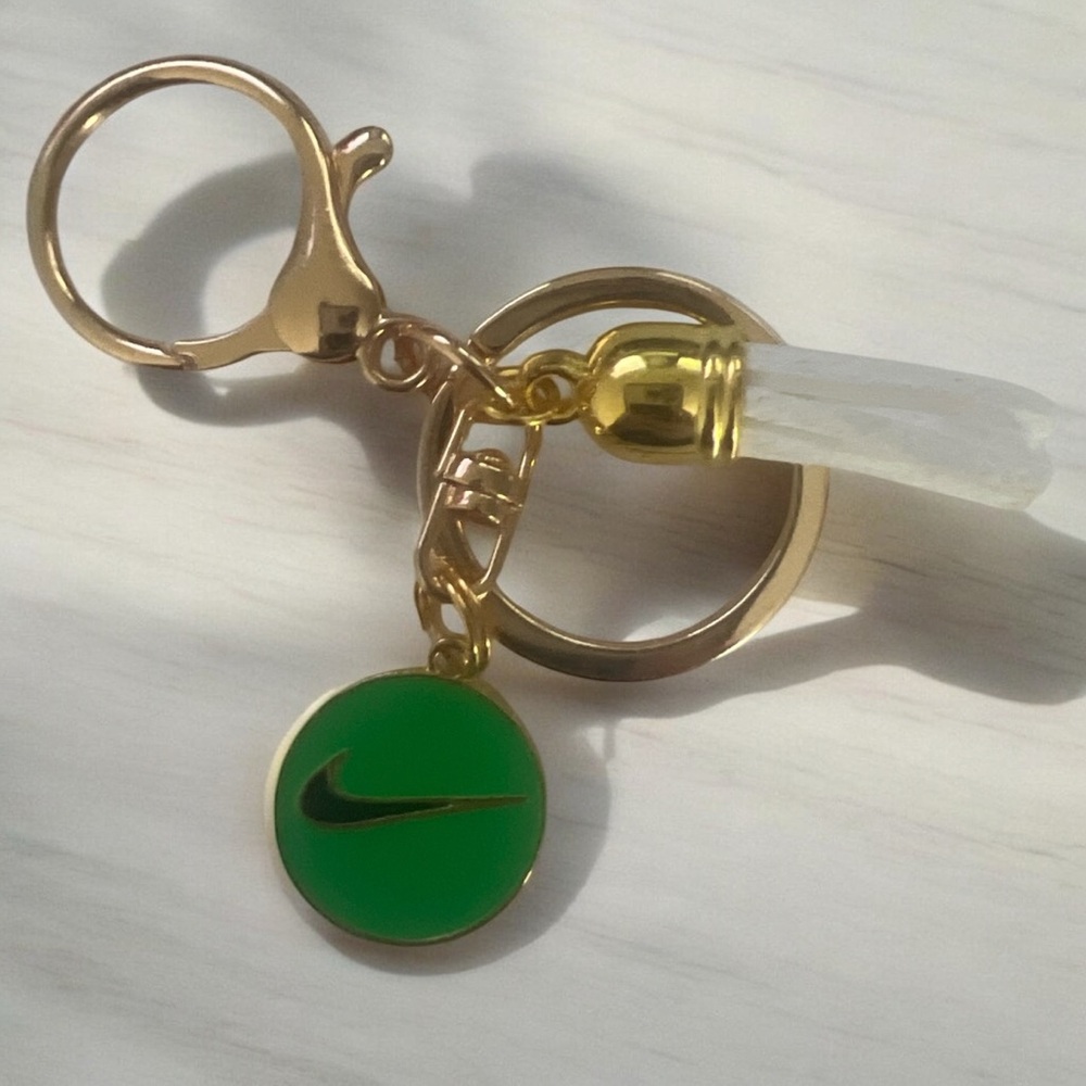 Gold and Green Keychain Accessory - Picture 1 of 2
